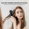thumbnail image 2 of Hair Straightener Brush, Straightening Brush With 12 Heat Levels Fast Heating Tech, Anti-scald With Universal Dual Voltage, Professional Salon At Home, 2 of 4