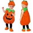thumbnail image 2 of RIJOPUTY Halloween Onesie Newborn Halloween Outfit Christening Outfits for Boys 18-24 Month Boy Clothes 18 Months Boy Winter 3 Year Old Girl Clothes, Orange 12-18 Months, 2 of 9