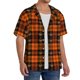 thumbnail image 2 of Fotbe Halloween Tartan Plaid Camisa Estampada de Manga Corta para Hombre, Casual de Verano, Estilo Playero, Sin Arrugas-X-Large, 2 of 5