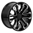 thumbnail image 4 of OE Wheels CV69 18 Inch Rim Fits Silverado 1500 Style 6x139.7 18x8.5 Gloss Black Machined - Hollander 5905 (1), 4 of 5
