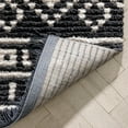 thumbnail image 6 of Well Woven Maya Nokomis Moroccan Trellis Diamond Pattern Grey 2'3" x 7'3" Runner Textured Pile Area Rug, 6 of 7