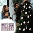 thumbnail image 2 of Twfbrm 100Pcs Christmas Balls Electroplated Plastic Christmas Decorations Shatterproof Home Holiday Party Christmas Decor Hanging Christmas Tree Ornaments, 2 of 6