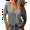 Light grey, variant on V Neck Short Sleeve Tops XL