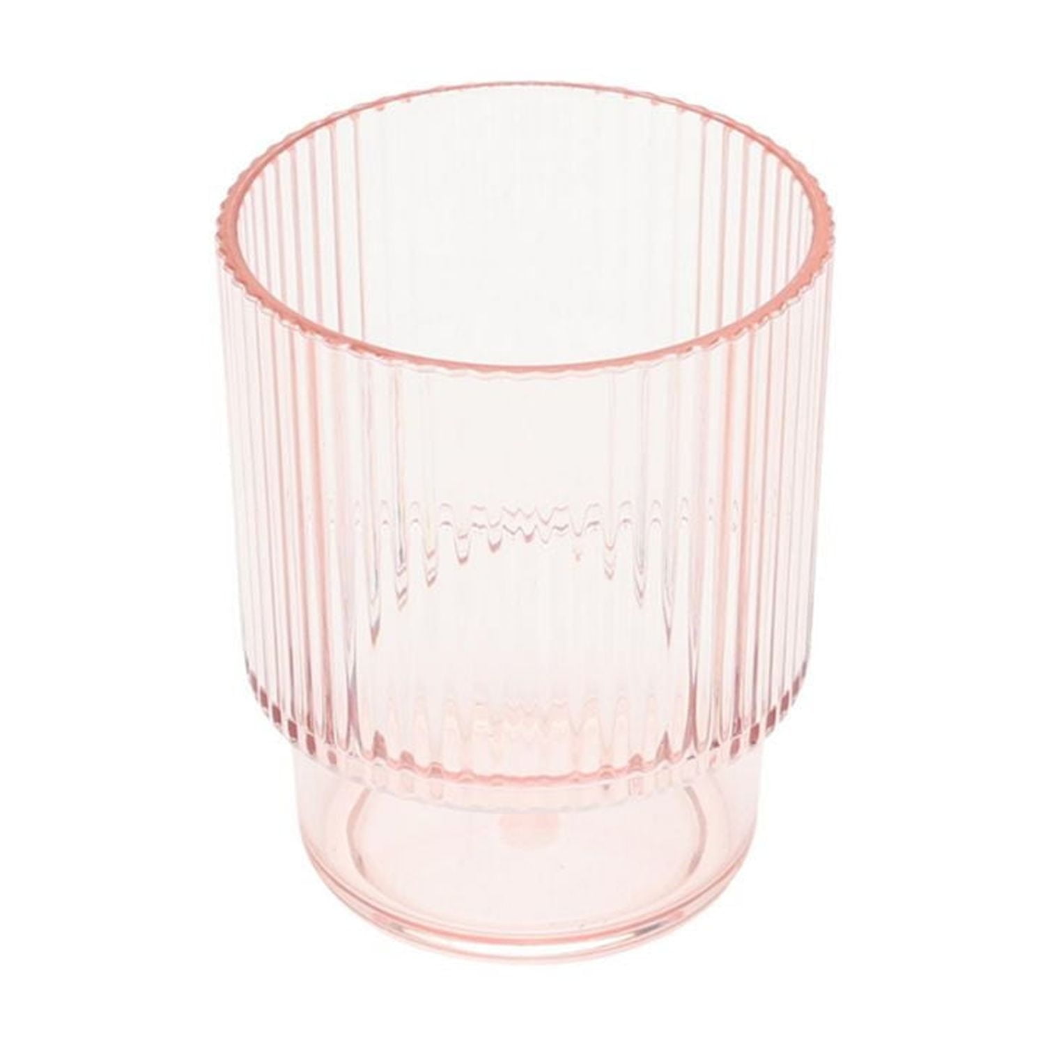 Hometrends Verre à whisky cannelé en acrylique teinté de 14,22 oz, 1 pièce