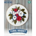 thumbnail image 3 of Leisure Arts Embroidery Kit 6" Floral Bouquet- Embroidery Kit For Beginners - For Adults - Cross Stitch Kits Cross Stitch Kits Beginners Patterns, 3 of 3
