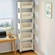 thumbnail image 5 of Carros con ruedas 5-Tier Rolling Metal Storage Cart Rack Organizer Kitchen, 5 of 7