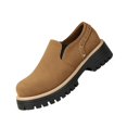 thumbnail image 2 of Willtoo Women Platforms Suede Loafers Slip On Lug Sole Chunky Heels Round Toe Elegant Loafer Wide Width Comfortable Non-Slip Business Casual Work Dress Shoes, 2 of 5