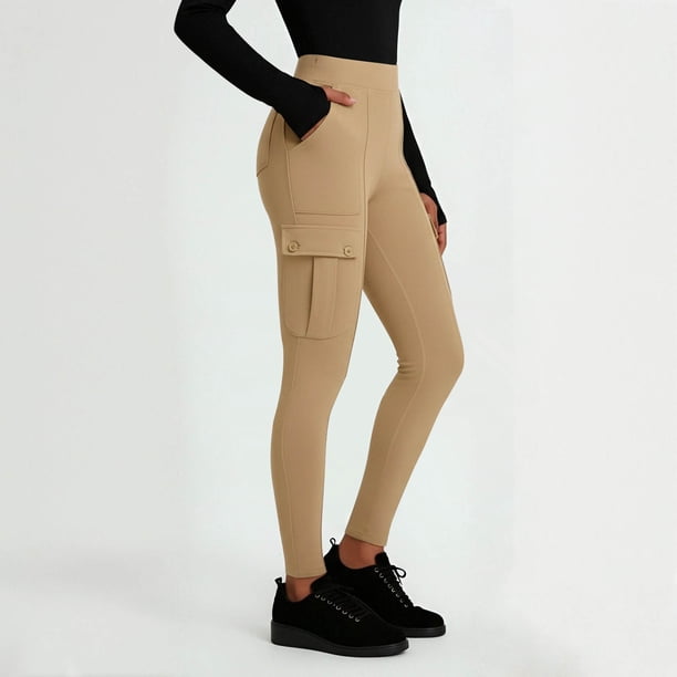TaTaai Women's High Waisted Yoga Pants with Five Pockets Elastic Waistband Long Pants Non See Through Tummy Control Athletic Gym Workout Running Casual Lounge Gift