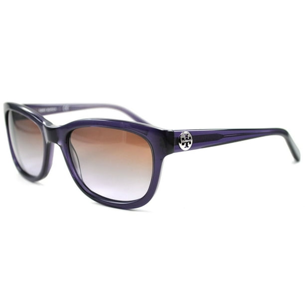 Authentic Tory Burch Sunglasses TY7044 1103/68 Purple Frame Brown Gray Lens  54MM