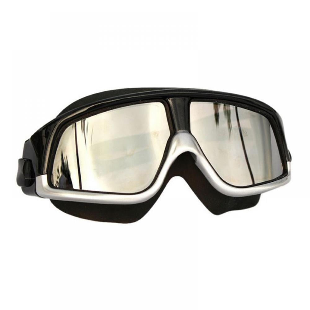 Adult Large Vision UV Sun Protection Swimming Goggles Anti-fog Swim Mask Glasses 