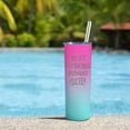 thumbnail image 3 of Best Bonus Sister Gifts for Sister In Law Gifts from Sister Brother 12oz unbiological Sister Skinny Tumbler Birthday Christmas Gift for Sister In Law Step Sister Bonus Sister Cup with Lid Straw, 3 of 6