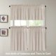thumbnail image 2 of Cortinas de cocina de lino natural de 36 pulgadas de largo con textura de lino, niveles para baño/cocina, ventanas, barra de bolsillo, cortinas pequeñas para cocina (2 paneles, blanco apagado)Angora29" de ancho x 36" de largo, 2 of 5