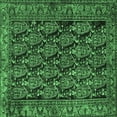 thumbnail image 1 of Ahgly Company Indoor Square Persian Emerald Green Traditional Area Rugs, 3' Square, 1 of 4