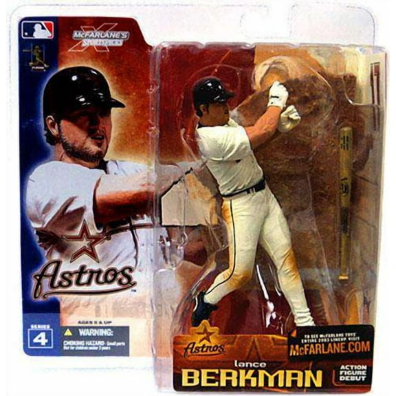 McFarlane MLB Sports Picks Series 4 Lance Berkman Action Figure (White Jersey)