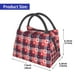 thumbnail image 2 of Fotbe Heart Plaid Bolsa Térmica Portátil con Estampado, Bolsa de Entrega de Alimentos Aislada, Bolsa Reutilizable de Gran Capacidad para Comidas y Supermercado, 2 of 6