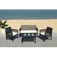 thumbnail image 3 of Safavieh Carson Outdoor Contemporary 4 Piece Living Set with Cushion, 3 of 8