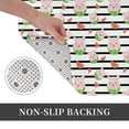 thumbnail image 6 of Sikiie Pig And Watermelon Print Flannel Anti-slip Floor Mat 16x24in, Thickened Dustproof Entrance Door Mat Floor Mat for Kitchen, Bathroom, Laundry Room, 6 of 7