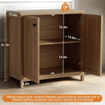 thumbnail image 3 of Hofamily Two-door wooden storage cabinet for living room, bedroom, kitchen, 3 of 6