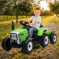 thumbnail image 2 of Acekid 12V Ride on Tractor, Electric Tractor with Trailer, Remote Control, 2 of 6