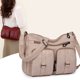 thumbnail image 5 of Bolso de mujer de mediana edad, bolso de mujer de moda, bolso de mensajero de hombro de gran capacidad de cuero suave, mochila multicapa, 5 of 6