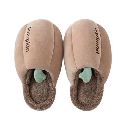 

dmqupv Slippers Men Indoor Winter for Men Mens Shoes Plush Warm Slippers House Flop Men s slipper Microwave Slippers for Men Shoes Coffee 10
