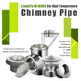 thumbnail image 5 of Roof Support for 6" Diameter 304 Stainless Steel All Fuel Class-A Double Wall Insulated Chimney Pipe, 5 of 6