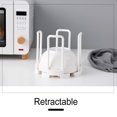 thumbnail image 2 of Dish Drying Rack Telescopic Bowl Cutlery Accessory Dry Storage Bracket Countertop Kitchen Sink Space Saving Draining Drainer Accessory White, 2 of 7