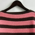 thumbnail image 4 of Sweaters For Women Sevevn Womens Striped Loose Long Sleeved Knitted Pullover Sweater Casual Round Neck Sweater, 4 of 5