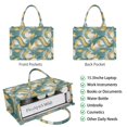 thumbnail image 2 of Large Capacity Tote Bag,Teal Gold Marble Pattern Handbag Fashion Luxury Tote Bag,15.7"x13"x 5.1" Inches,Laptop Compatible, 2 of 6