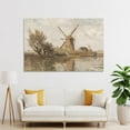 thumbnail image 4 of Dutch Windmill Landscape Painting, Windmill Wall Art, Vintage Holland Countryside Oil Painting, Landscape Oil Painting, Printable Wall Art Poster for Room Aesthetics Canvas Wall Art Poster, 4 of 7