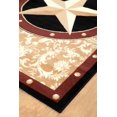 thumbnail image 4 of Texas Western Star Rustic Cowboy Decor Gold Brown and Black Area Rug, 4 of 4