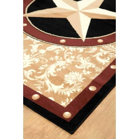 Texas Western Star Rustic Cowboy Decor Gold Brown And Black Area Texas Western Star Rustic Cowboy Decor