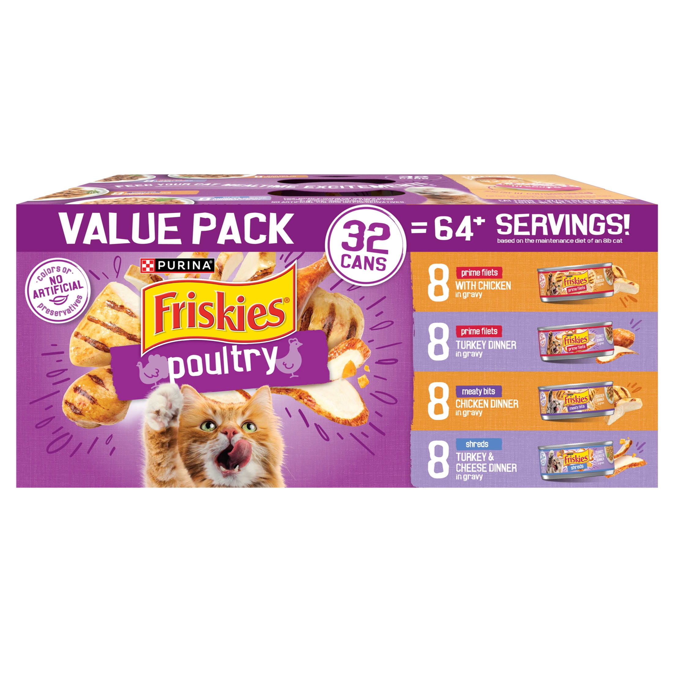 Purina Friskies Ocean Of Delight Gravy Wet Cat Food Variety