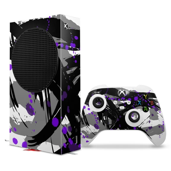 WraptorSkinz Skin Wrap compatible with the 2020 XBOX Series S Console and Controller Abstract 02 Purple (XBOX NOT INCLUDED)