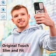 thumbnail image 6 of Case for Xiaomi Redmi Note 11 4G (Not 5G) with Slide Camera Cover, Heavy Duty Military Grade Protection Phone Case with Ring Stand for Xiaomi Redmi Note 11 4G/Redmi Note 11S SJ Rose Gold, 6 of 14