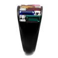 thumbnail image 4 of Luxe Jewelry Designs Women's High Black Polished Stainless Steel Engagement Ring with 7.3mm Top, 4 of 4
