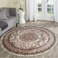 thumbnail image 2 of MDA Rug Imports Prime Collection Traditional Area Rug Cream 8'1'' Round 8' Round Indoor,Accent Orange,Brown,Blue Round, 2 of 5