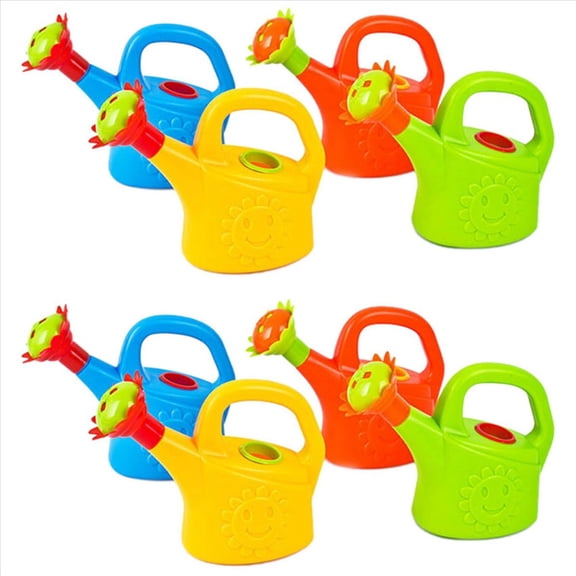 8PCS Plastic Watering Cans Chicken Garden Play Kids Beach Bath Random Color