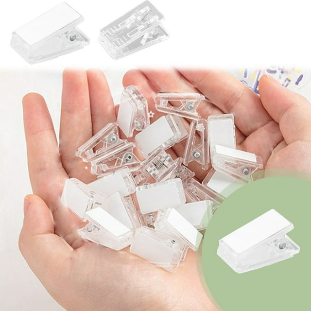 Vaidha Transparent Spring Clips Strong Spring Small And Easy To Carry Suitable For Office School Home To Organize Documents Photos And Other Small Items