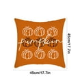 thumbnail image 3 of Yhmxh Fall Pillow Covers Maple Leaf Pumpkin Decorative Throw Pillow Cover 18 x 18 inches, Autumn Pumpkin Porch Patio Thanksgiving Pillowcase, Harvest Seasonal Sofa Couch Cushion Case Home Decor, 3 of 6