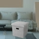 thumbnail image 4 of Almacenamiento plegable otomano reposapiés taburete de centro para habitación de sala de dormitorio contemporáneo gris BLESIY Otomana de almacenamiento plegable, 4 of 8