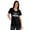 Black, variant on Vaccinated And Ready To Cruise Funny Pro-Vaccine V-Neck T-shirt For Womens