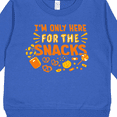 thumbnail image 3 of Inktastic I'm Only Here for the Snacks Toddler Sweatshirt, 3 of 4