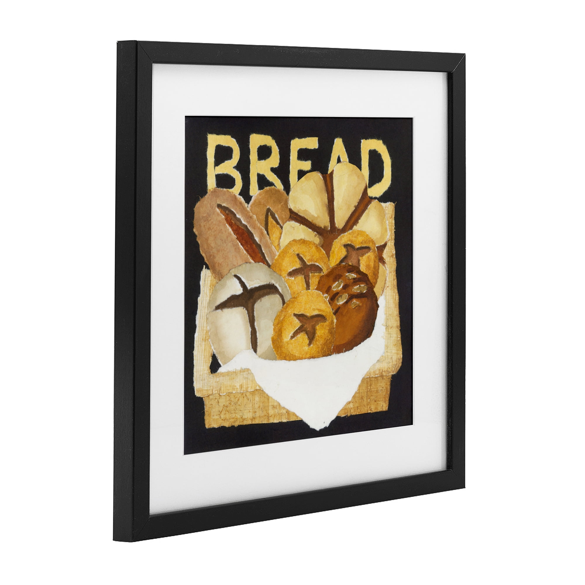 Stupell Industries Bread Assorted Box Black Framed Print Under Glass, design by Nancy Overton