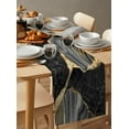 thumbnail image 4 of Black Marble Texture Table Runner Country Wedding Decoration Tablecloth Hotel Dining Table Kitchens, 4 of 5