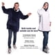 thumbnail image 5 of Sherpa Sudadera con capucha Manta Bolsillo frontal de gran tamaño Suéter de felpa gigante con capucha Acogedor Cómodo para hombres adultos mujeres, talla única Adepaton LL-2140-1, 5 of 6