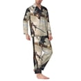 thumbnail image 2 of Daiia Swordsman Cool Dragon for Men's Long-Sleeved Pajama Set – Soft & Comfortable Sleepwear Button-Up Pajamas Cozy Lounge Wear-Large, 2 of 7