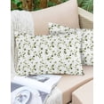 thumbnail image 6 of Sage Green Botanical Throw Pillow Cover 16 x 24 Inch Decorative Pillow Cover Retro Blossom Floral Wildflower Lumbar Pillowcase Seasonal Rectangle Cushion Case for Couch Sofa Bed Living Room, 6 of 7