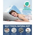 thumbnail image 4 of ALANDA Cooling Pillowcases, 2 Pack Standard & Queen Size Pillowcases Ultra Cool Pillow Cases with Stretch Japanese Q-max 0.55 Arc-Chill Cooling Fiber for Hair Skin Night Sweat Hot Sleeper - Gray, 4 of 7
