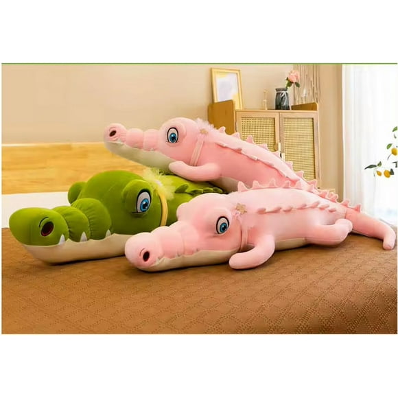Long pillow crocodile doll plush toy pink 80cm Birthday Gifts Christmas gift for Friends Kids Adult